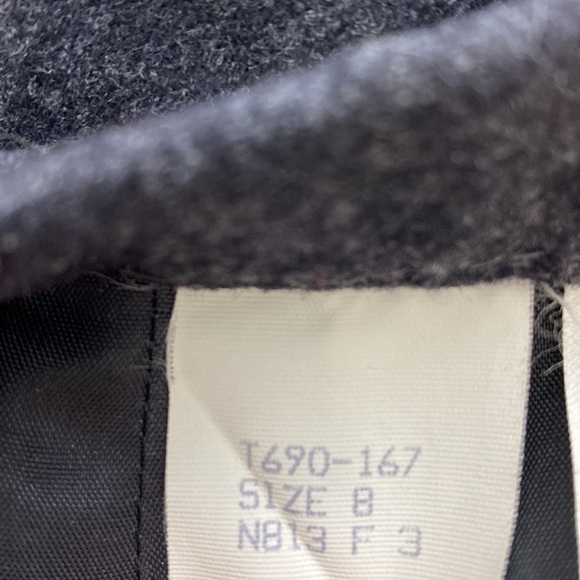 VINTAGE PENDLETON Grey Virgin Wool Skirt Size 8 Academia - Picture 5 of 6